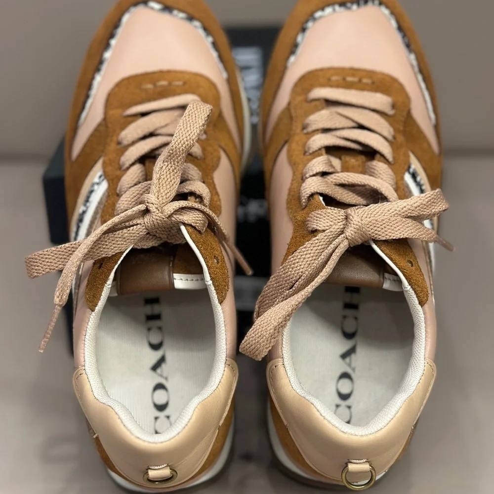 Coach C118 Leather Patchwork Runner Sneakers